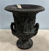 Neoclassical Grecian Chalkware Urn