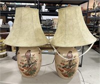 Large Pottery Bird Vase Lamp