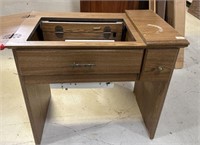 Particle Wood Sewing Machine Cabinet with Machine