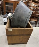 Old Wood Box and Lamp