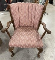 Mid Century Maple Queen Anne Arm Chair