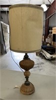 Large Wood Vase Lamp