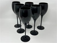 Deep Brown Glass Wine Glasses Glass Set