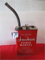 JACOBSEN POWER MOWERS VINTAGE GAS CAN