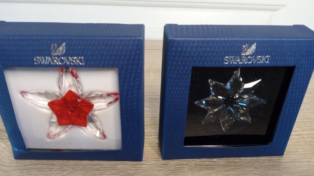 2 Swarovski Crystals MSRP $60 & $40