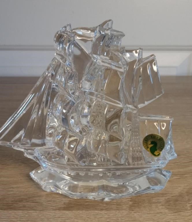 Waterford Crystal Boat Made in Ireland MSRP $150