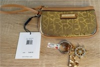 New Calvin Klein Wristlet MSRP $48 & Key Chain