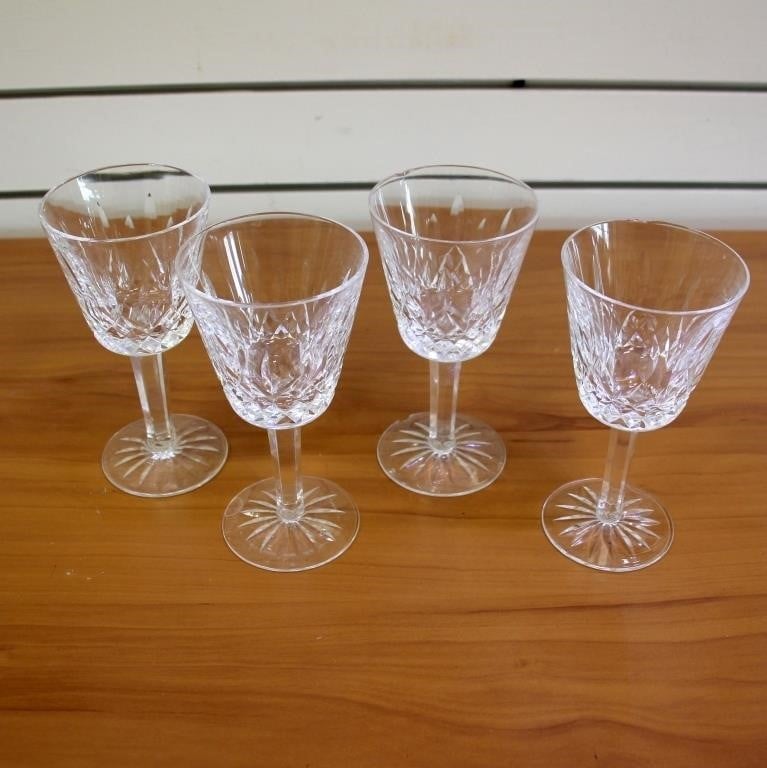 Waterford Lismore Claret Wine Glasses Set of 4