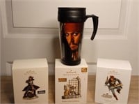 Pirates Of The Caribbean Cup & Hallmark Ornaments