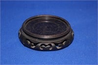 A Vintage Carved Chinese Wooden Stand