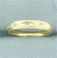 3 Stone Diamond Wedding or Anniversary Band Ring i