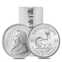 One Ounce South Africa .999 Fine Silver Krugerrand