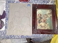 RELIGIOUS PLAQUES (ONE DAMAGED)