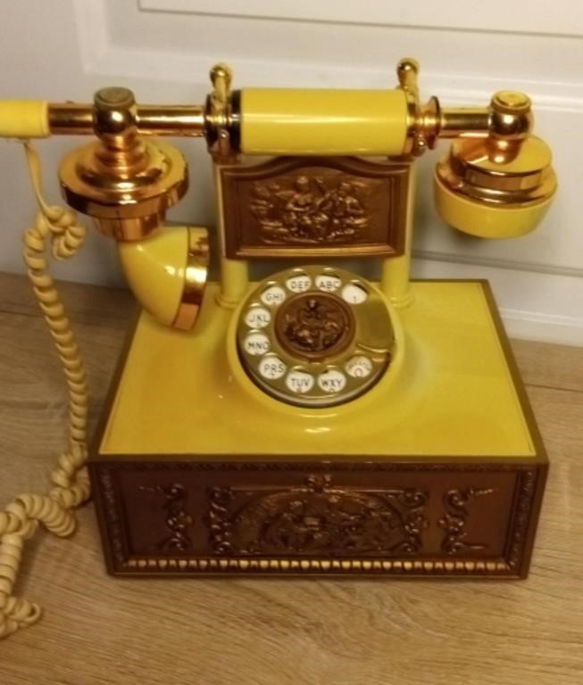 Vintage Telephone with Brass