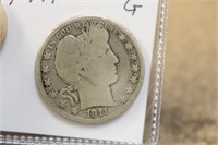 1911 .Barber Silver Half Dollar