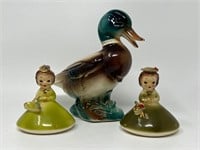 Joseph Porcelain Girl Figurines Duck