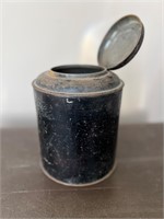 Lidded Aluminum Tin Jar