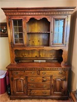 Large 2 Piece Solid Wood Buffet/Hutch