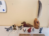 Cardinal, Blue Jay, Rooster, Duck, Figurines, etc.