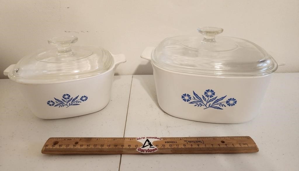 Vintage Corning Ware Baking Dishes w/ Lids
