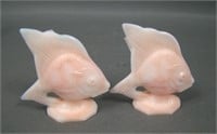 Two Fenton Glossy Rosalene Sunfish