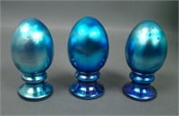Three Fenton Favrene Eggs