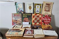 Assortment of Cookbooks & Needlework Book