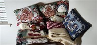 Christmas Pillows, Throw, & Other Blankets