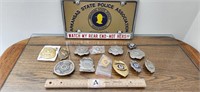 Police & Security Badges & State Police Plate