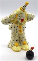 Hand Crafted Ceramic Clown w/Bomb