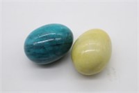 2pc Polished Stone Eggs