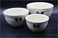 3pc Hall's Mixing Bowls
