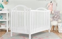Convertible Crib in White, Greenguard Certified