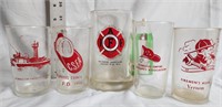 5pc Firemans Association Glasses
