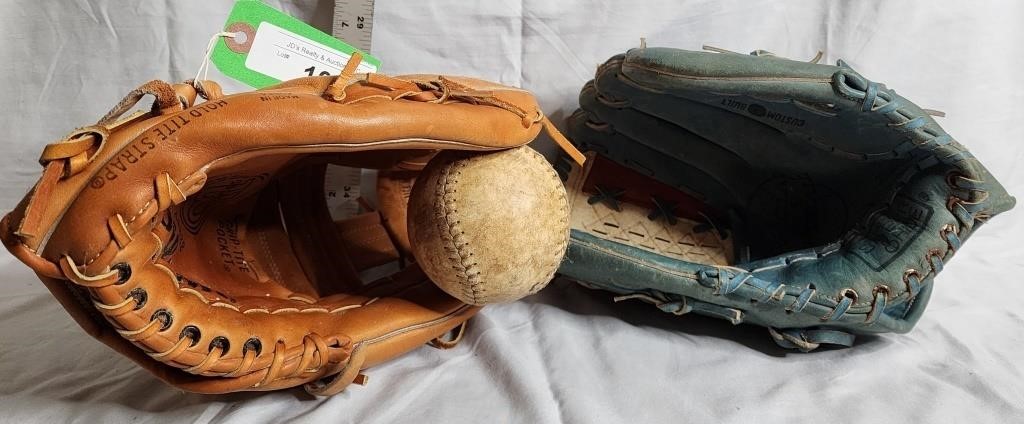Wilson & a King Baseball Glove & Softball