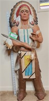 Large ceramic  40" Native American Indian Chief
