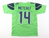 Autographed DK Metcalf Jersey