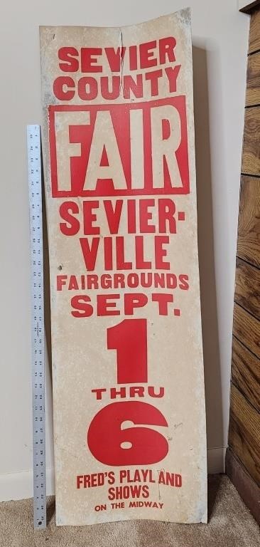 Large paper sevier county fair poster