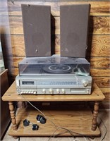 Sears record player with eight track and cassette