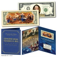 Declaration of Independence $2 Bill Display