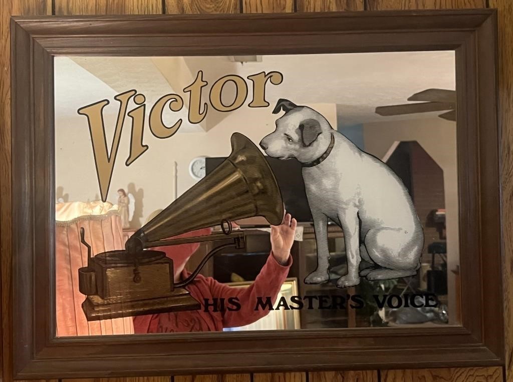 Dog Mirror -Victor His Masters Voice
