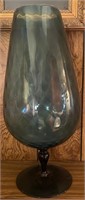 Large Blue  Wine Glass \Vase