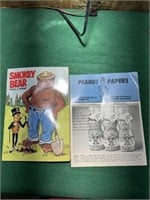 Peanut papers-1991Smokey Bear+Mr. Peanut cook book