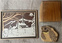 Wooden Index Card Box,Wooden Turtle & +++