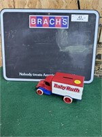 Brach's candy chalk board 16"X12" Baby Ruth Bank