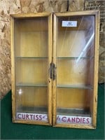 Curtiss Fresh Candies display case 17"w 20"L