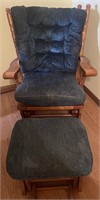 2pc Rocking Chair & Ottoman