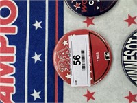 1903-1991 World Series champion buttons