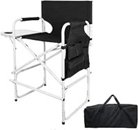 ABACAD Tall Director Chair Foldable Wide Body, Por