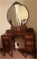 Antique Vanity Dressing Table w\Mirror
